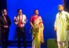 A scene from the play 'Ek Tha Gadha', presented by the theatre group Rangyug at Abhinav Theatre on Saturday.
