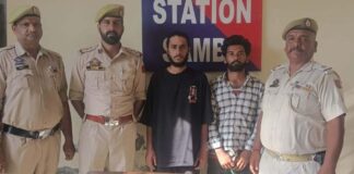 Two bike lifters arrested by Samba police on Monday.