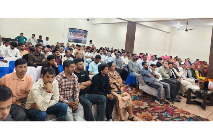 Participants at Foundation Day celebration of All J&K Gaddi Sabha in Udhampur. Participants at Foundation Day celebration of All J&K Gaddi Sabha in Udhampur.
