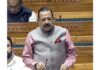 Union Minister Dr Jitendra Singh speaking in the Lok Sabha on Wednesday.