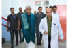 LG visiting GMC Jammu to inquire about health of citizens injured in Udhampur accident.