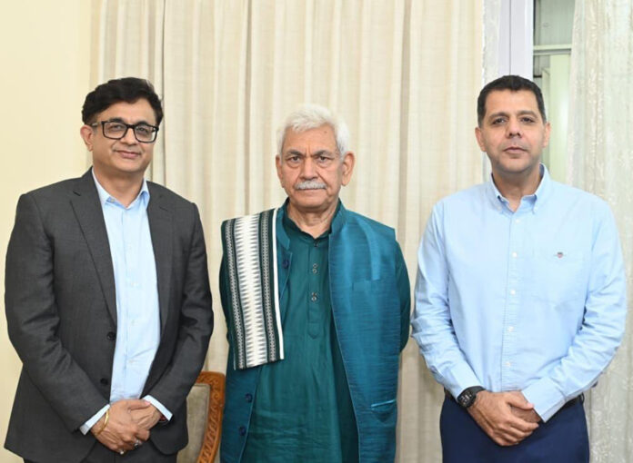 Reliance Jio officers during meeting with LG.