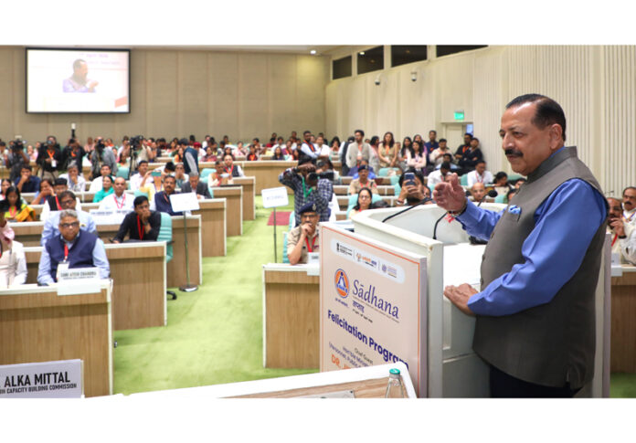 Union Minister Dr Jitendra Singh addressing the valedictory session of 