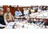 Chief Secretary chairing a meeting at Jammu on Thursday.
