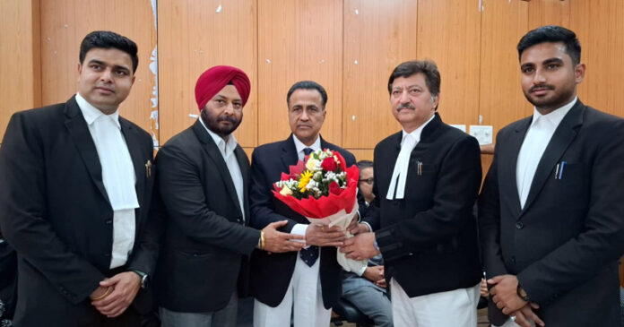JKHCBAJ felicitating Chief Justice during a function held on Wednesday.