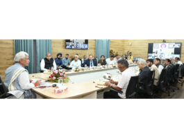 LG chairing J&K Higher Education Council meeting on Friday.