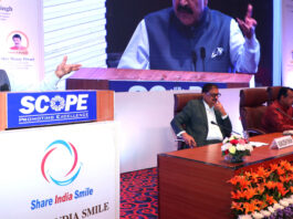 Union Minister Dr Jitendra Singh speaking after felicitating successful candidates of Civil Services Examination (CSE) 2025, at Scope Complex, New Delhi on Saturday.