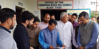 State Election Commissioner reviewing Panchayat Electoral Rolls in Udhampur on Saturday.