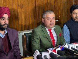 Director Census Operations Amit Sharma addressing media persons in Srinagar on Saturday.