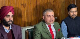 Director Census Operations Amit Sharma addressing media persons in Srinagar on Saturday.