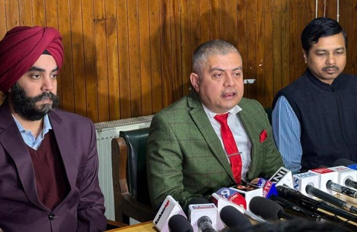 Director Census Operations Amit Sharma addressing media persons in Srinagar on Saturday.