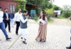 Union MoS, B L Verma during his visit to SIBVM School Udhampur on Thursday.