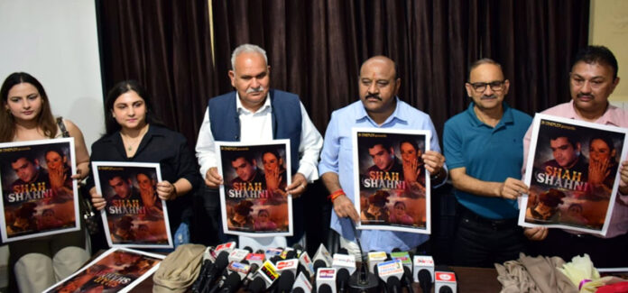 Deputy CM Surinder Choudhary and other dignitaries launching the poster of Dogri film ‘Shah Shahni’ in Jammu on Sunday. Deputy CM Surinder Choudhary and other dignitaries launching the poster of Dogri film ‘Shah Shahni’ in Jammu on Sunday.