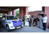 Chief Justice flagging off Multi Utility Vehicles on Thursday.