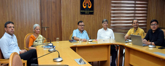 SMVDU Vice-Chancellor and others during inauguration of Faculty Induction Programme.