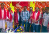 Ajay Sadhotra, additional General Secretary JKNC posing along with others during a function at Jammu.