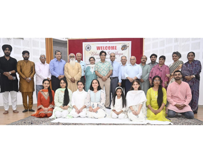 Kuldeep Khoda, president of CGPWA posing along with others during a function in Jammu.