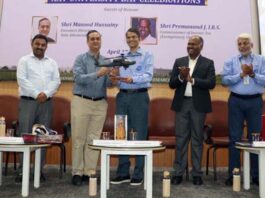 Dr S Vaidhya Subramaniam, Vice-Chancellor SASTRA University along with others during a function on Monday.