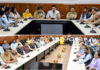 DM Jammu chairing a meeting on Thursday.