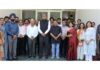 Vice-Chairman Higher Education Council alongwith JU VC and others during his visit to CITES&ET on Friday.