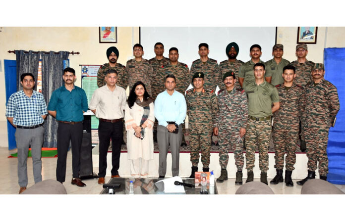 CICE and Army officers posing for a photograph.