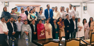 Sunita Kargotra, Director Prosecution, posing along with others during a function in Jammu.