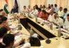 Vice Chancellor of Cluster University of Jammu chairing Academic Council meeting on Thursday.