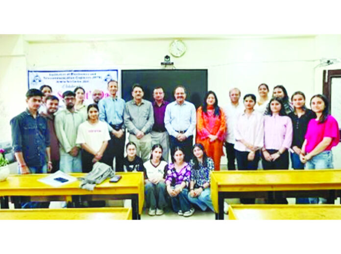 Members of IETE Jammu sub centre and others at the Students’ Day event at JU.