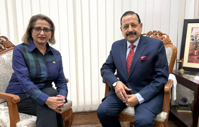 “International Diabetes Federation” (IDF) President-elect, Dr Niti Pall calling on Union Minister Dr Jitendra Singh at New Delhi on Saturday. “International Diabetes Federation” (IDF) President-elect, Dr Niti Pall calling on Union Minister Dr Jitendra Singh at New Delhi on Saturday.