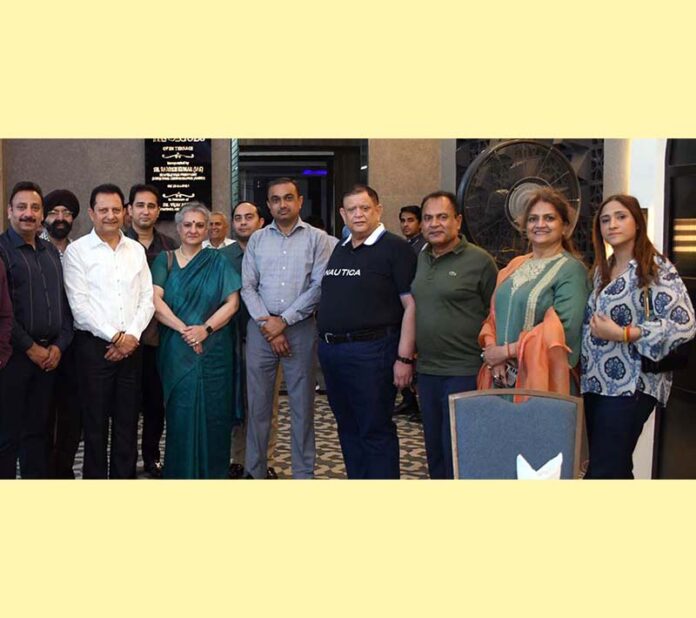 The vice president and executive members of Amar Singh Club Jammu posing for a group photograph after a meeting on Wednesday.