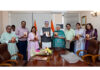 CM Omar Abdhullah releasing biography 'Mitti se Mukam Tak' during a function in Jammu.