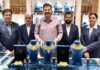 Anil Chouhan, MD of R K Chouhan Jewellers launching new collection in Jammu.