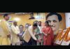 BJP leaders lighting ceremonial lamp during a meeting on Thursday.