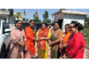 BJP leader, Priya Sethi along with others during a function in Jammu on Tuesday.