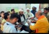 MLA Yudhvir Sethi interacting with public during a darbar in Jammu.