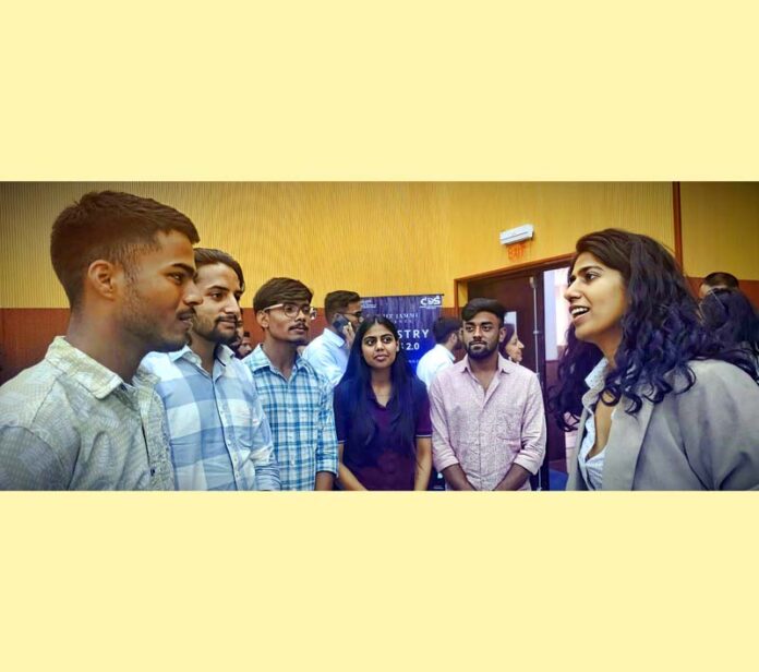 SCSE students of SMVDU during an event at IIT Jammu.