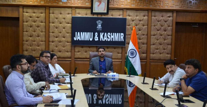 Secretary RDD chairing a meeting on Thursday.