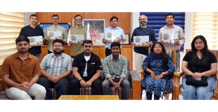 SMVDU Vice-Chancellor and others releasing scholarly work “Baoli di Jal-Sanskriti”.