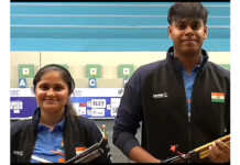 Indian shooters Palak and Mukesh win gold with world record