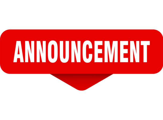 Announcement
