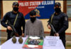 OGW Held In Joint Operation In Kulgam; Grenades, Incriminating Material Recovered