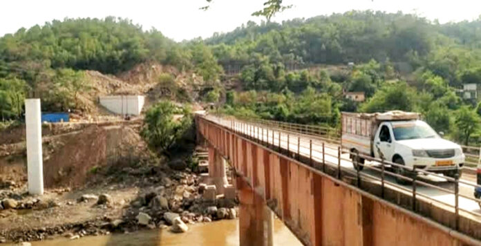 A view of Salmey Bridge in Udhampur.