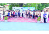 Shashank Anand, Inspector General, BSF Jammu posing along with organisers and tennis players during inaugural event.