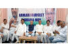 JKPCC chief TH Karra and other senior Cong leaders during a party function at Talab Tillo in Jammu.