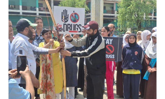 DG YSS Anuradha Gupta during inauguration of sports event at Srinagar.