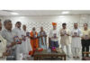 Director ACB, IGP Shakti Pathak and other dignitaries releasing a booklet on Bawa Kailakh Nath.