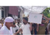 The body of Ravi Kumar being taken for last rites from his native village Mehluwal in RS Pura area on Thursday.