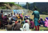 Officers listening grievances of people on Sunday.