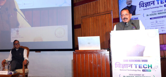 Union Minister Dr Jitendra Singh addressing “Vigyan TECH 2026