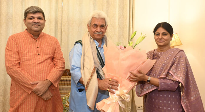 Union MoS during meeting with LG on Monday.